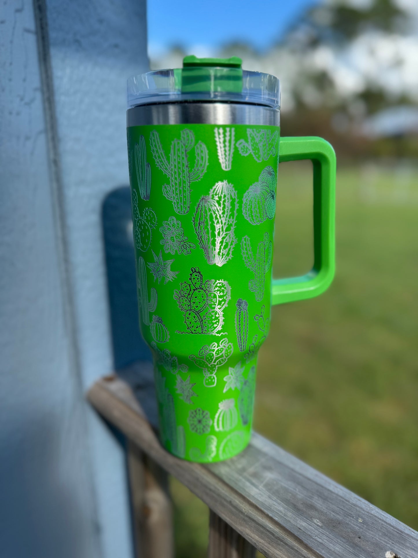 Engraved Tumbler 40 oz “Cactus”