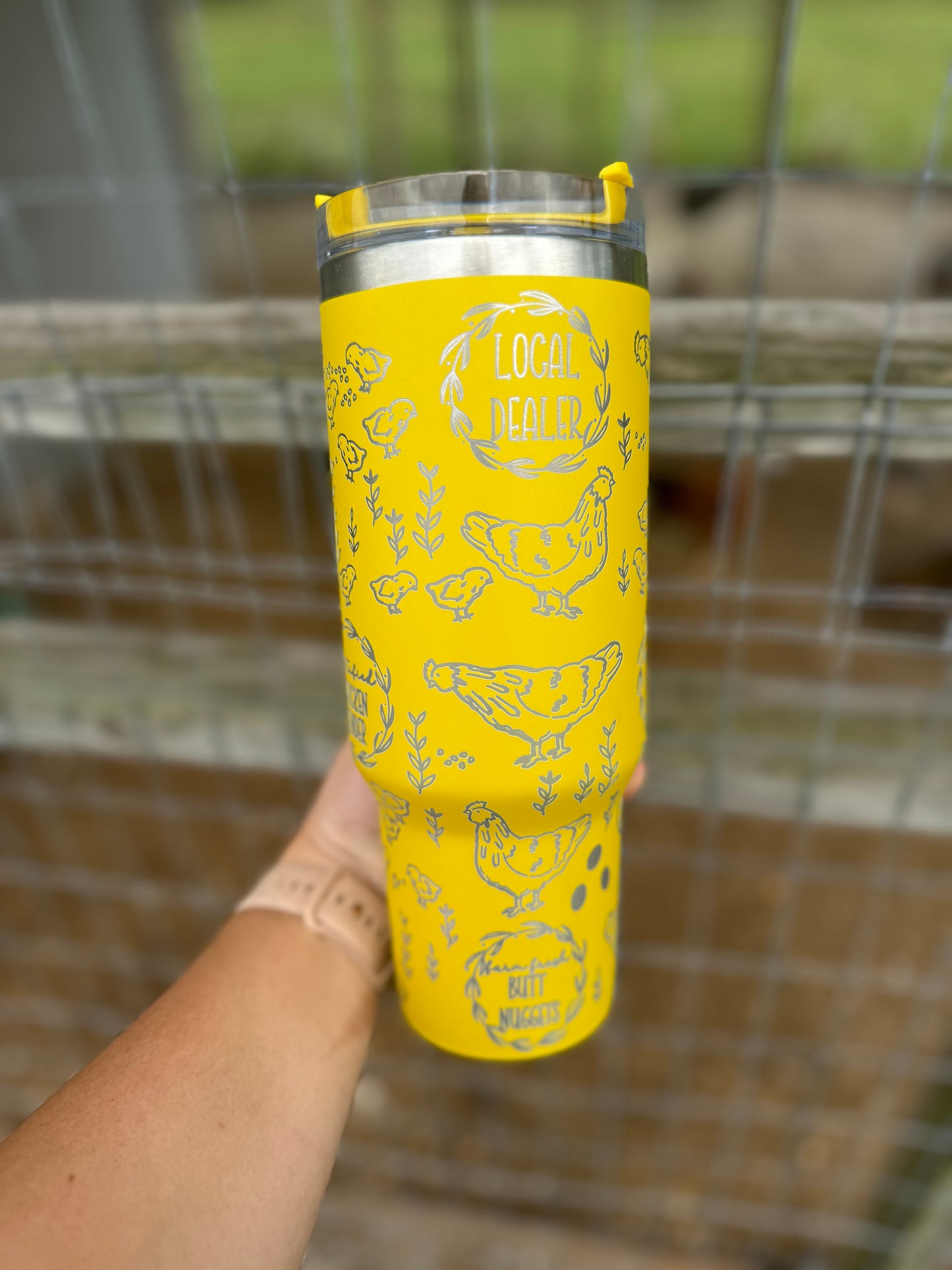 Engraved Tumbler 40 oz “Chicken Tender”