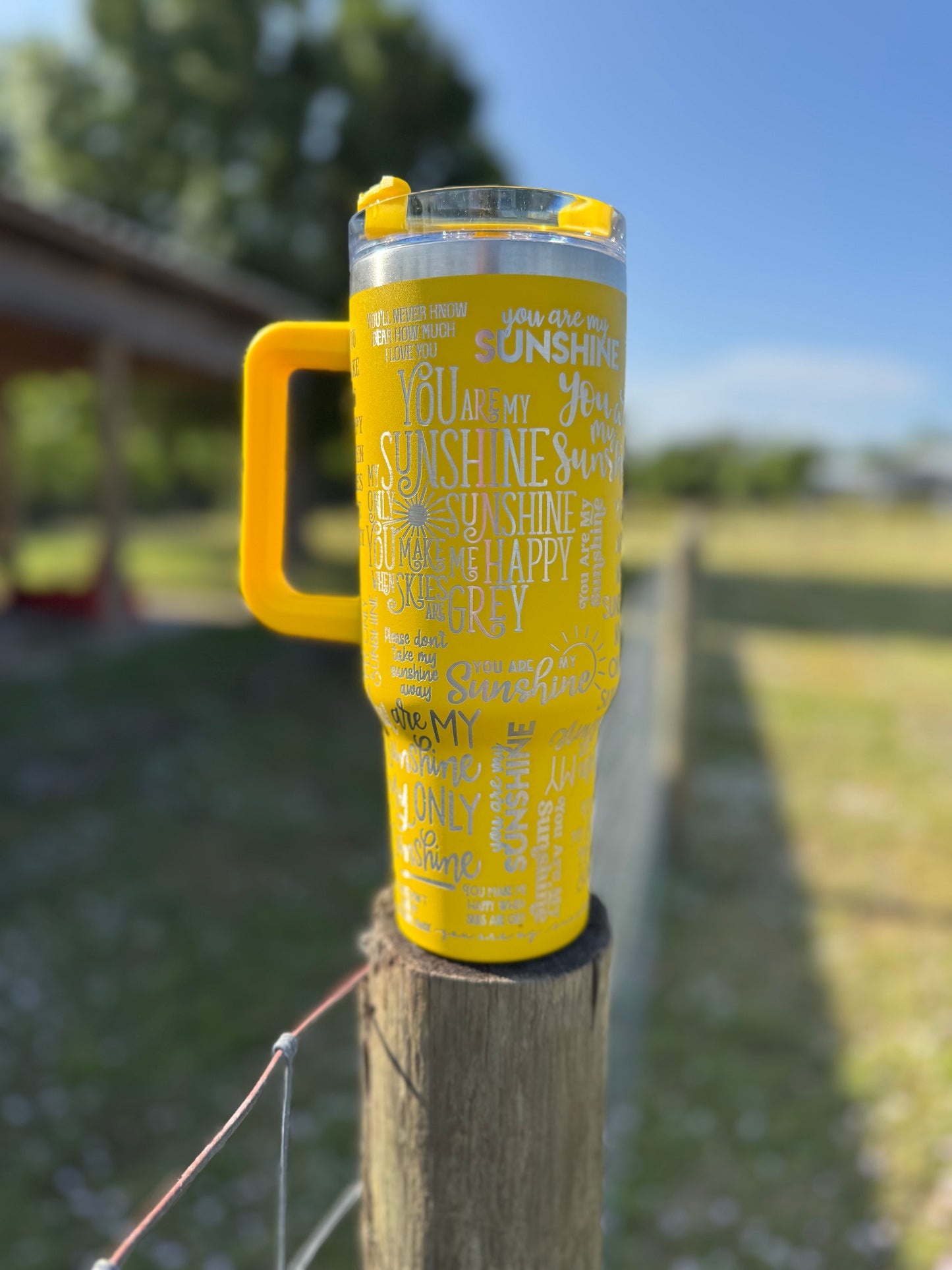 “Sunshine”￼Engraved Tumbler 40 oz