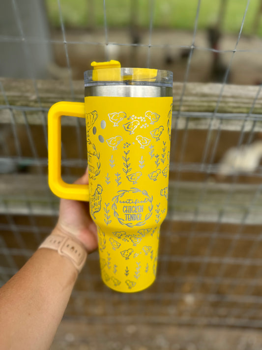 Engraved Tumbler 40 oz “Chicken Tender”