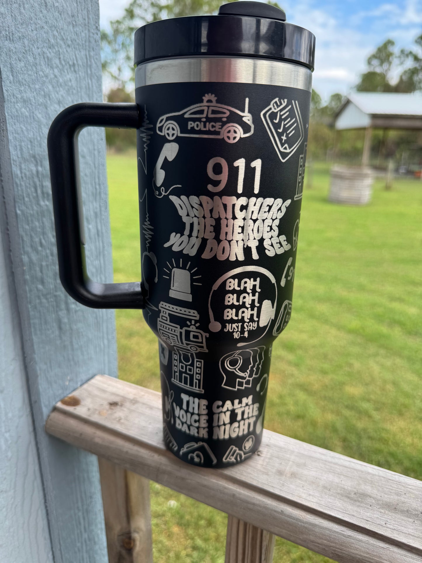 Engraved Tumbler 40 oz “911 Operator”