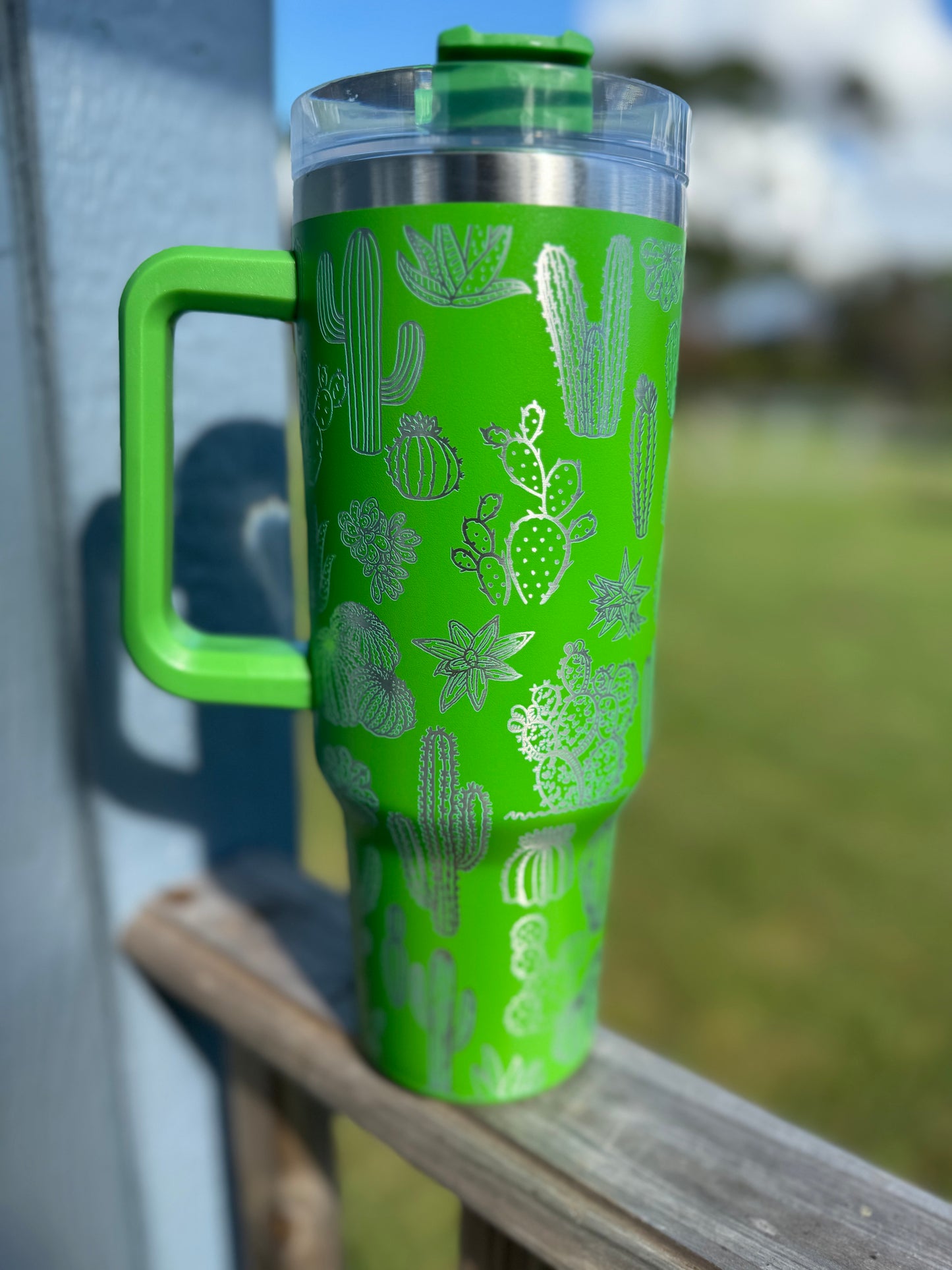 Engraved Tumbler 40 oz “Cactus”