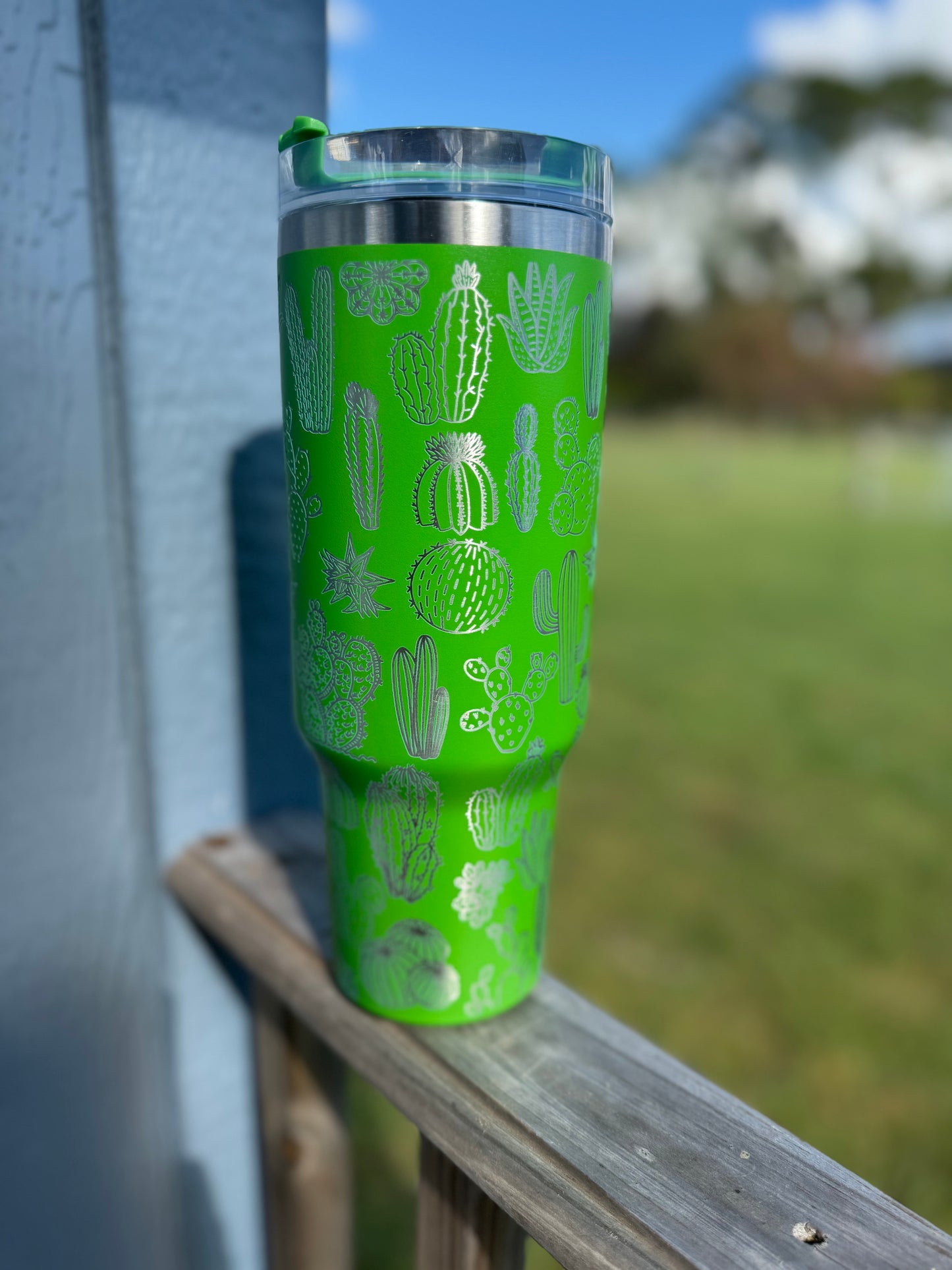 Engraved Tumbler 40 oz “Cactus”