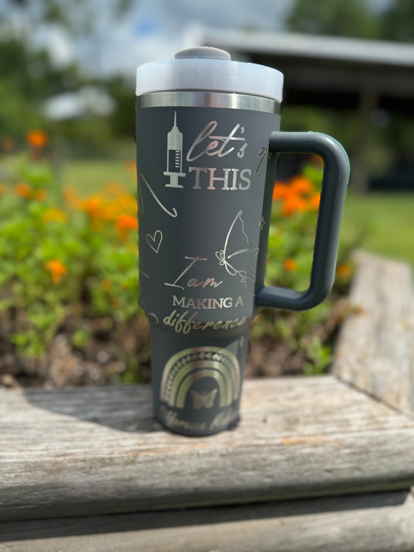 “Nurse Daily” Engraved Tumbler 40 oz