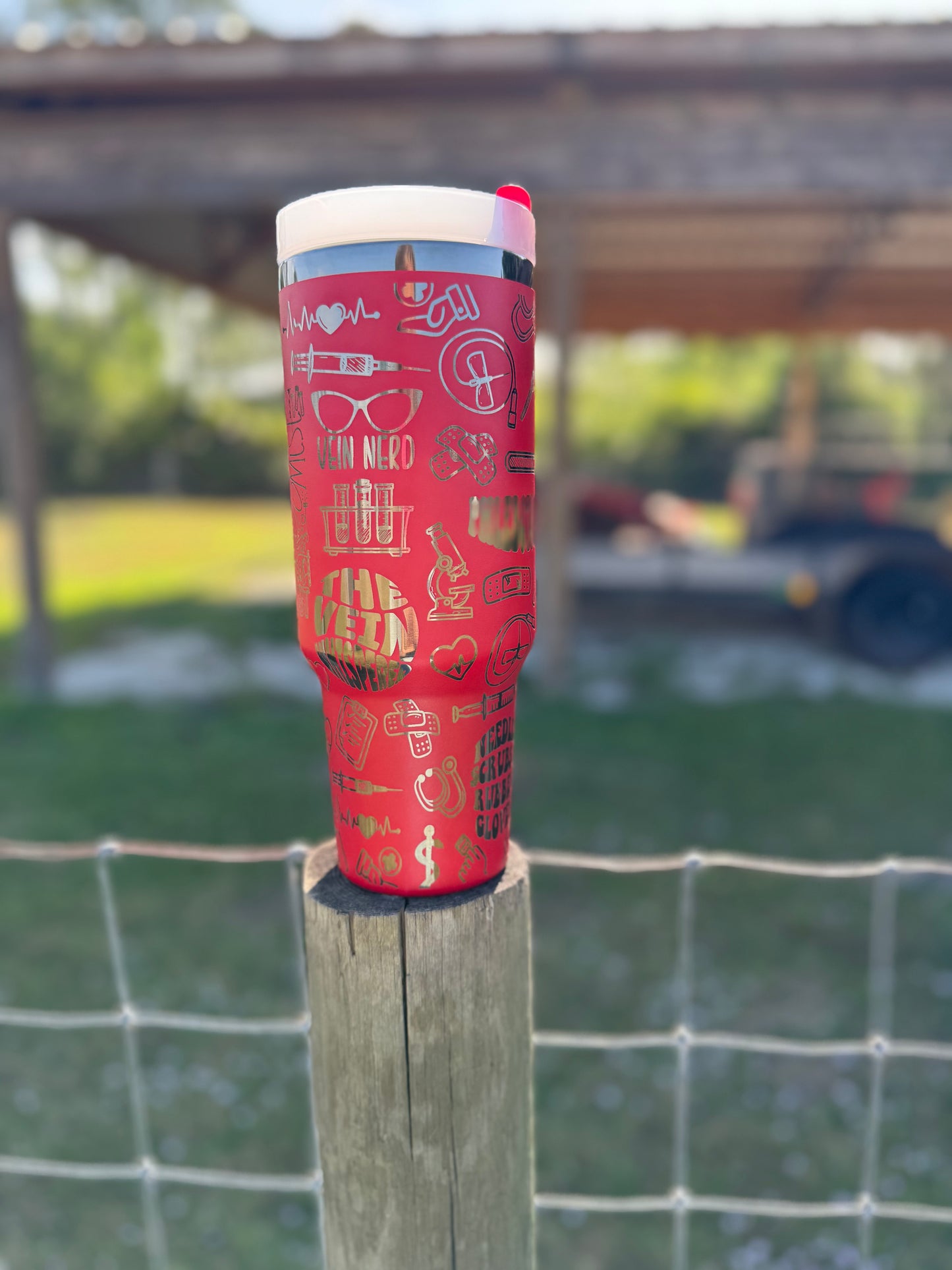 “Phlebotomist” Engraved Tumbler 40 oz