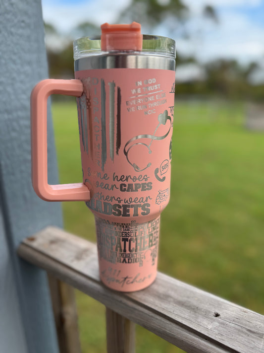 “911 Dispatcher ” Engraved Tumbler 40 oz