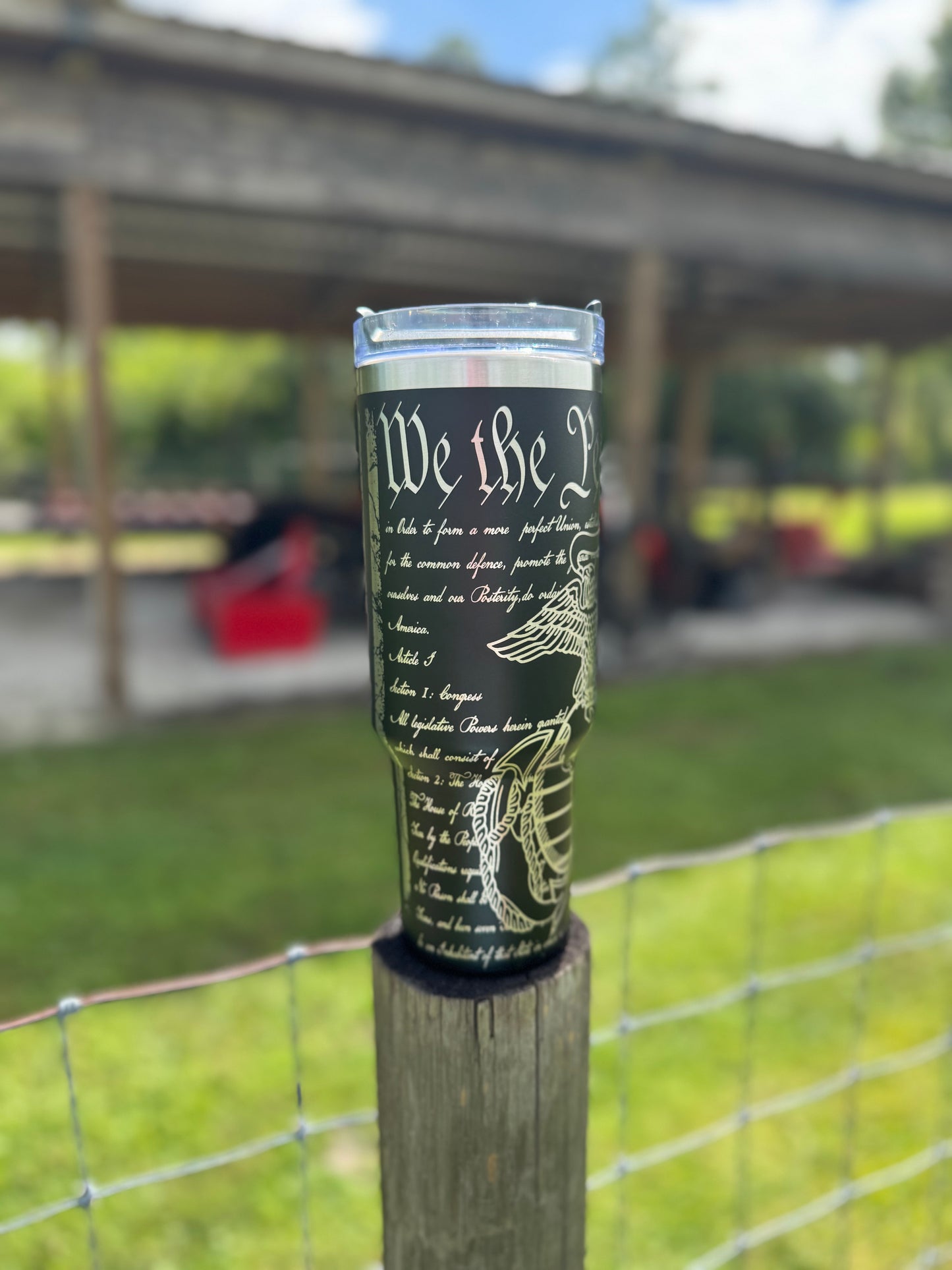“We The People Marine ” Engraved Tumbler 40 oz