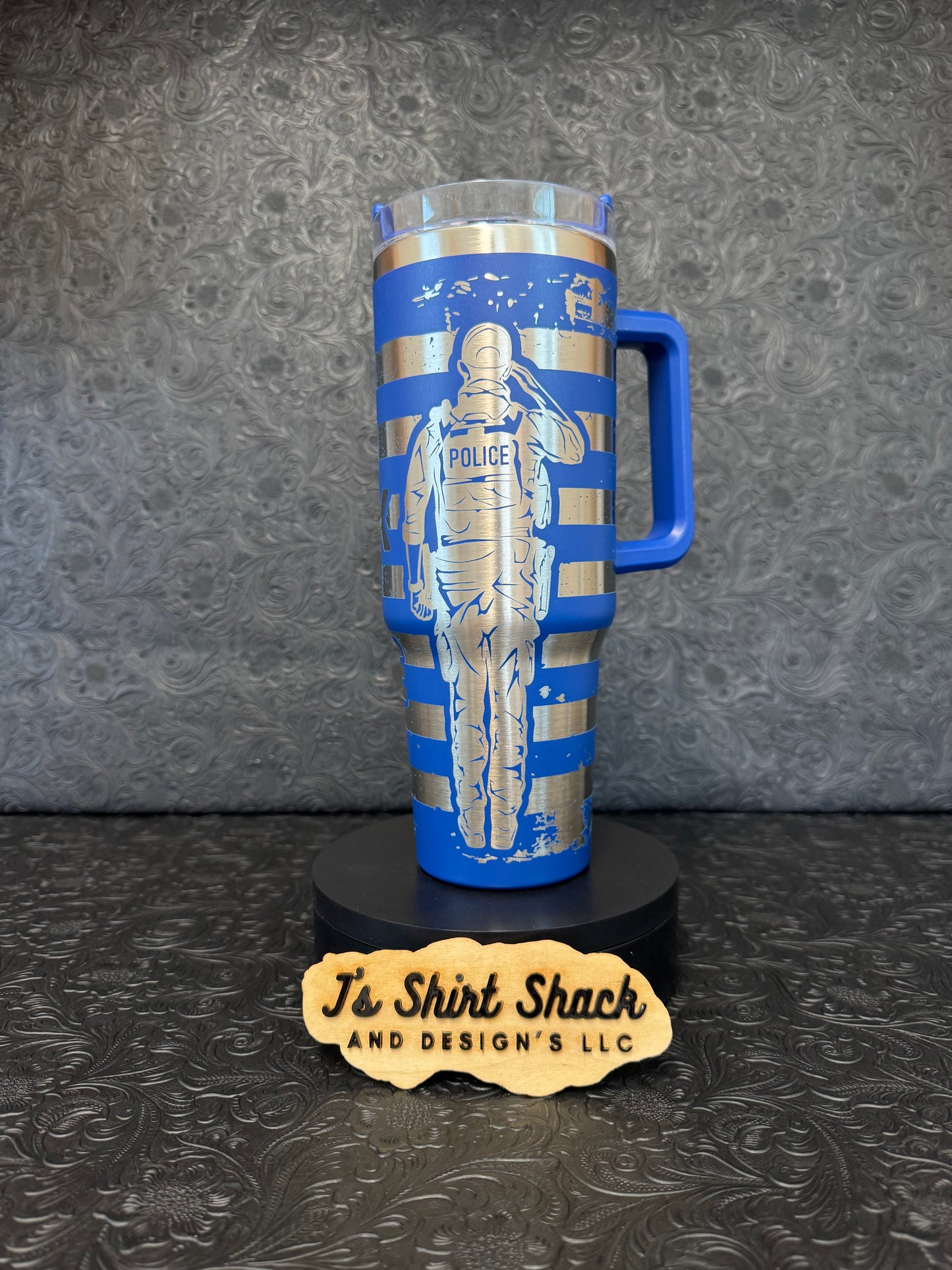 Engraved Tumbler 40 oz “Back The Blue’