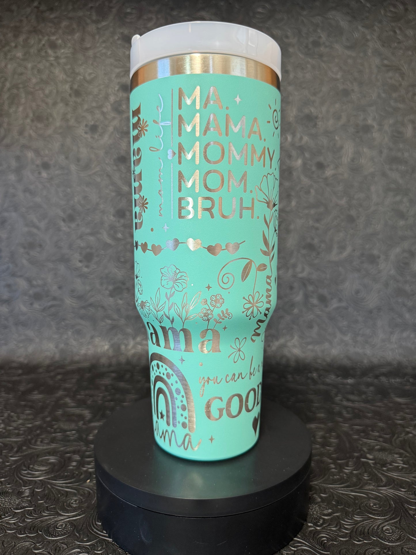 Engraved Tumbler 40 oz “Mama Blessed”