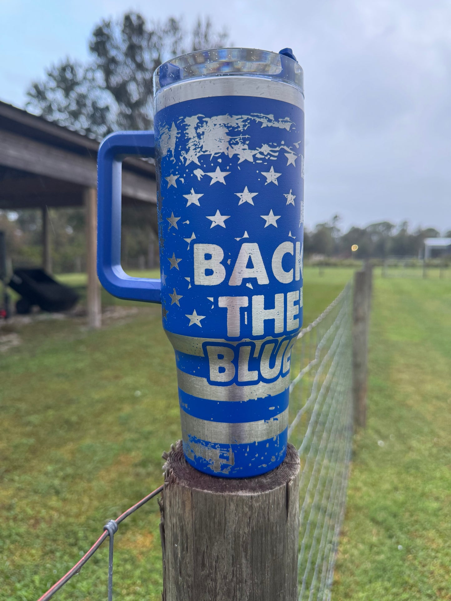 Engraved Tumbler 40 oz “Back The Blue’